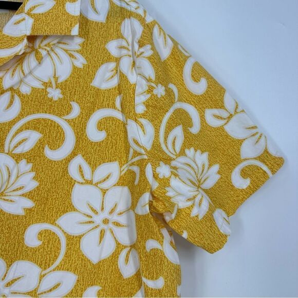 HILO HATTIE Men’s Hibiscus Printed Collared Short Sleeve Button Down Shirt Sz 1X - Picture 3 of 6